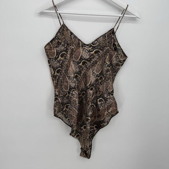 Indulgence Vintage Paisley Sleep Bodysuit One Piece Size Small - Picture 4 of 10